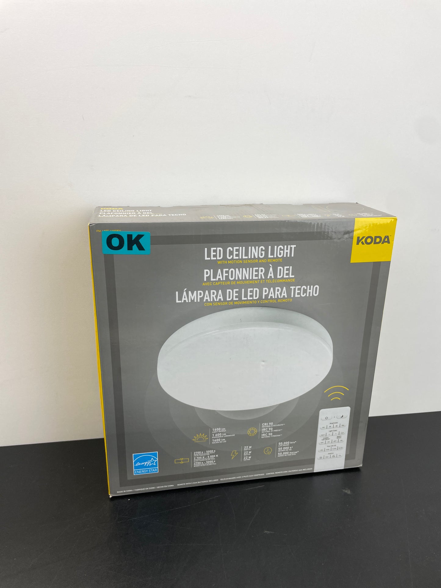 KODA LED CEILING LIGHT - Retail $29