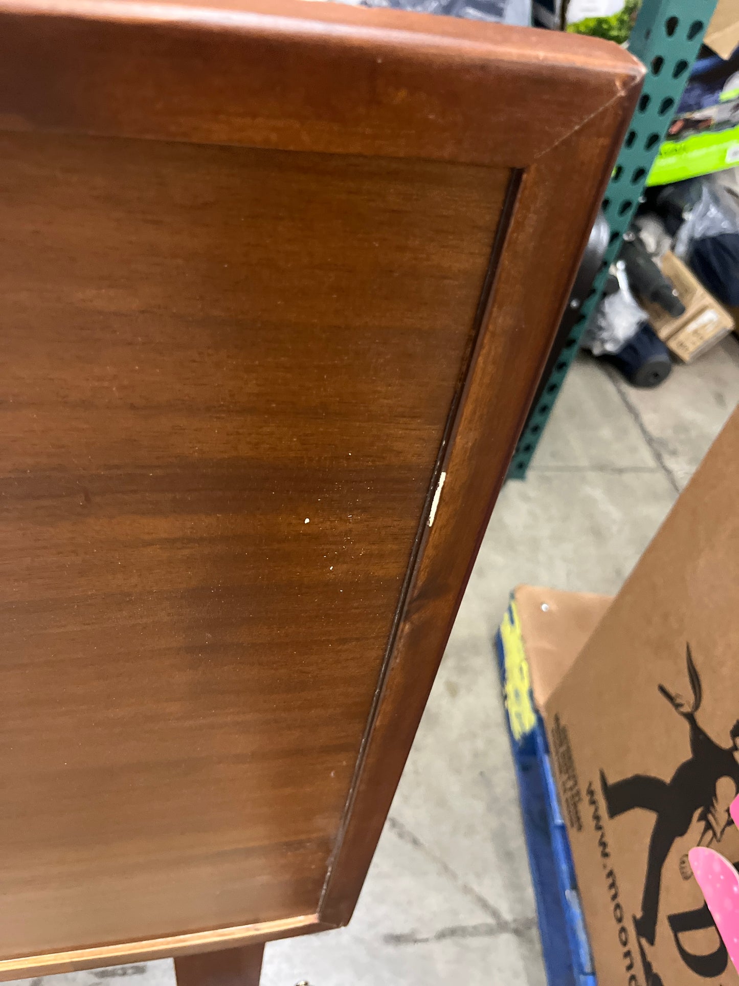 ZINUS Raymond Wood Platform Bed Frame with Adjustable Wood Headboard, Solid Wood Foundation, Wood Slat Support, No Box Spring Needed, Easy Assembly, King, Brown - Retail $276