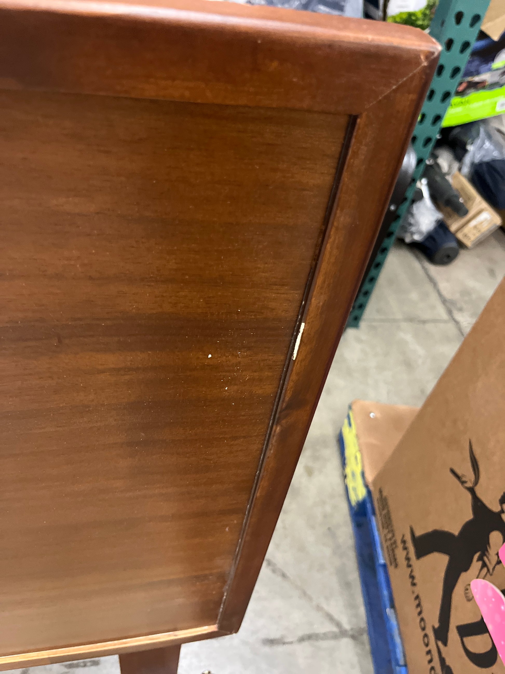 ZINUS Raymond Wood Platform Bed Frame with Adjustable Wood Headboard, Solid Wood Foundation, Wood Slat Support, No Box Spring Needed, Easy Assembly, King, Brown - Retail $276