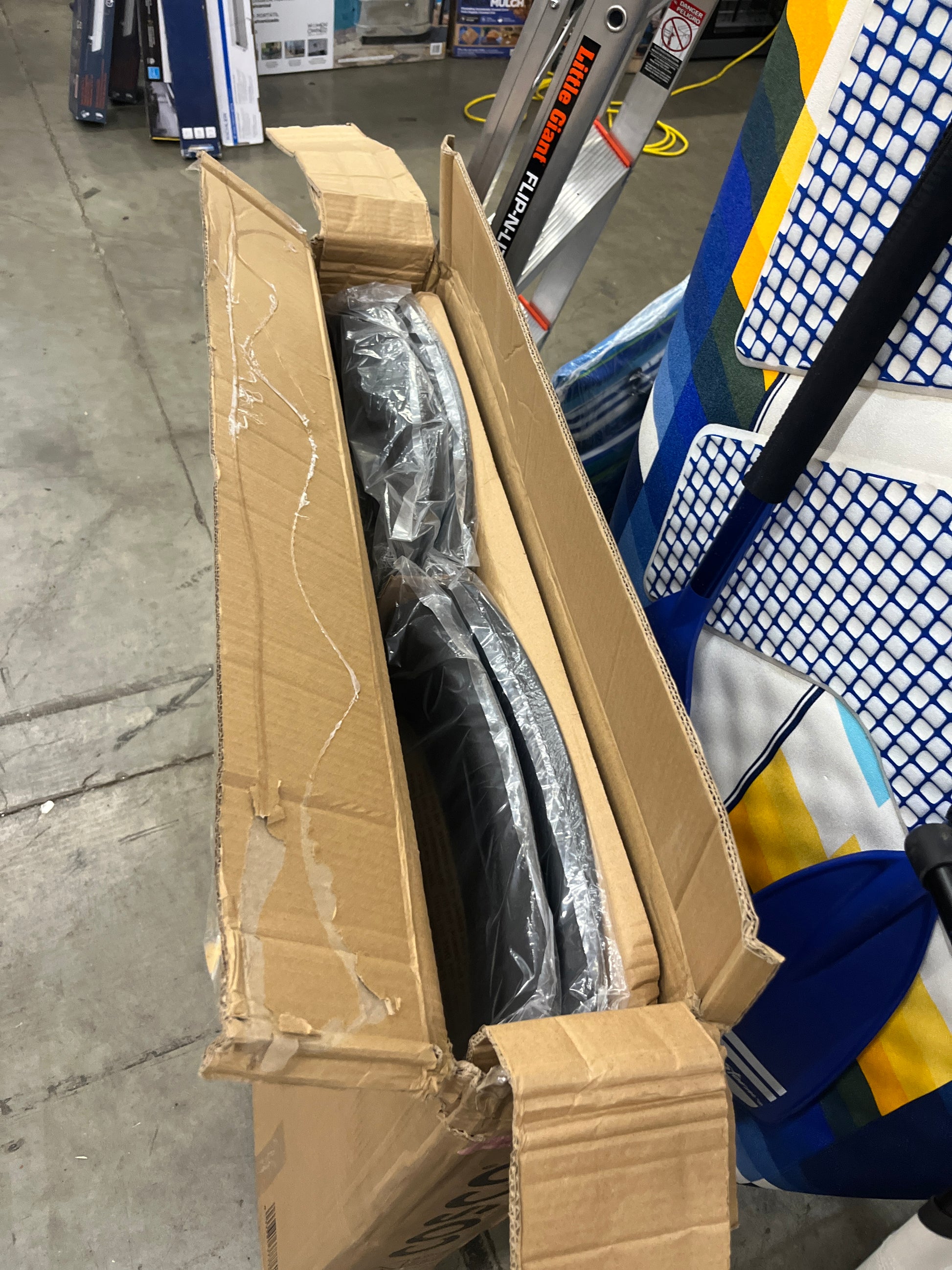 COSCO 5-Piece Folding Table and Chair Set, Black - Retail $219