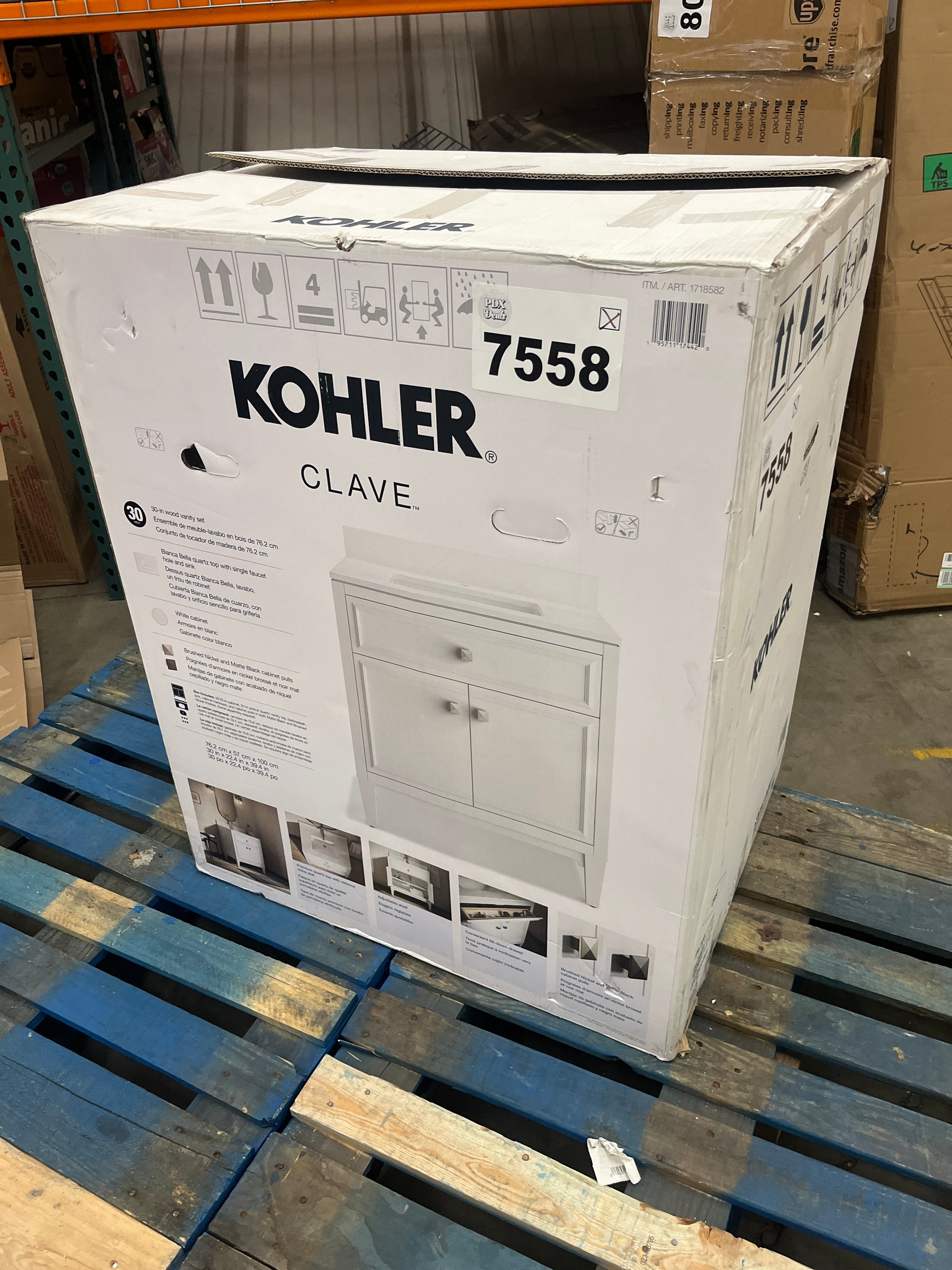 KOHLER CLAVE 30" VANITY - Retail $449