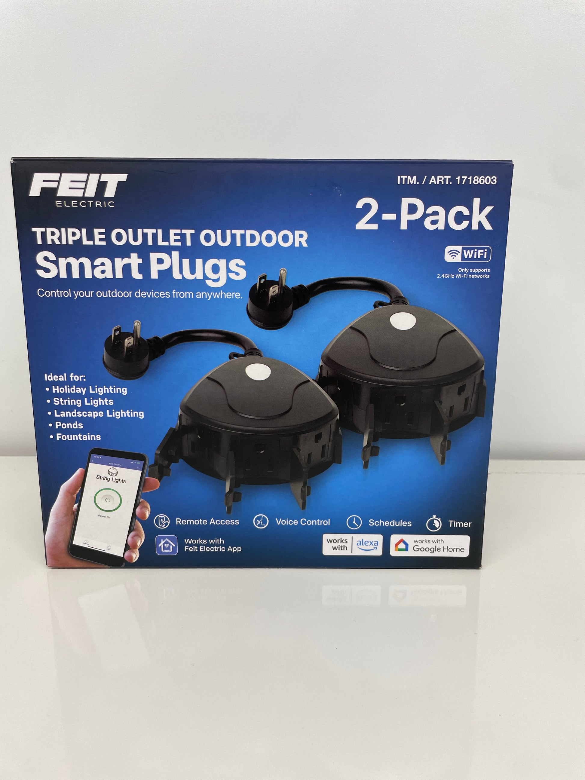 FEIT 3-OUTLET OUTDOOR - Retail $14
