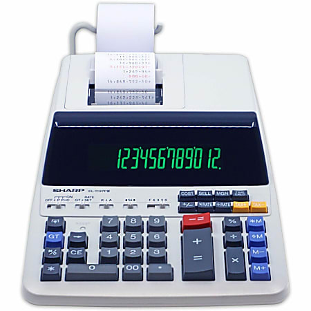Sharp® EL-1197PIII Desktop Printing Calculator