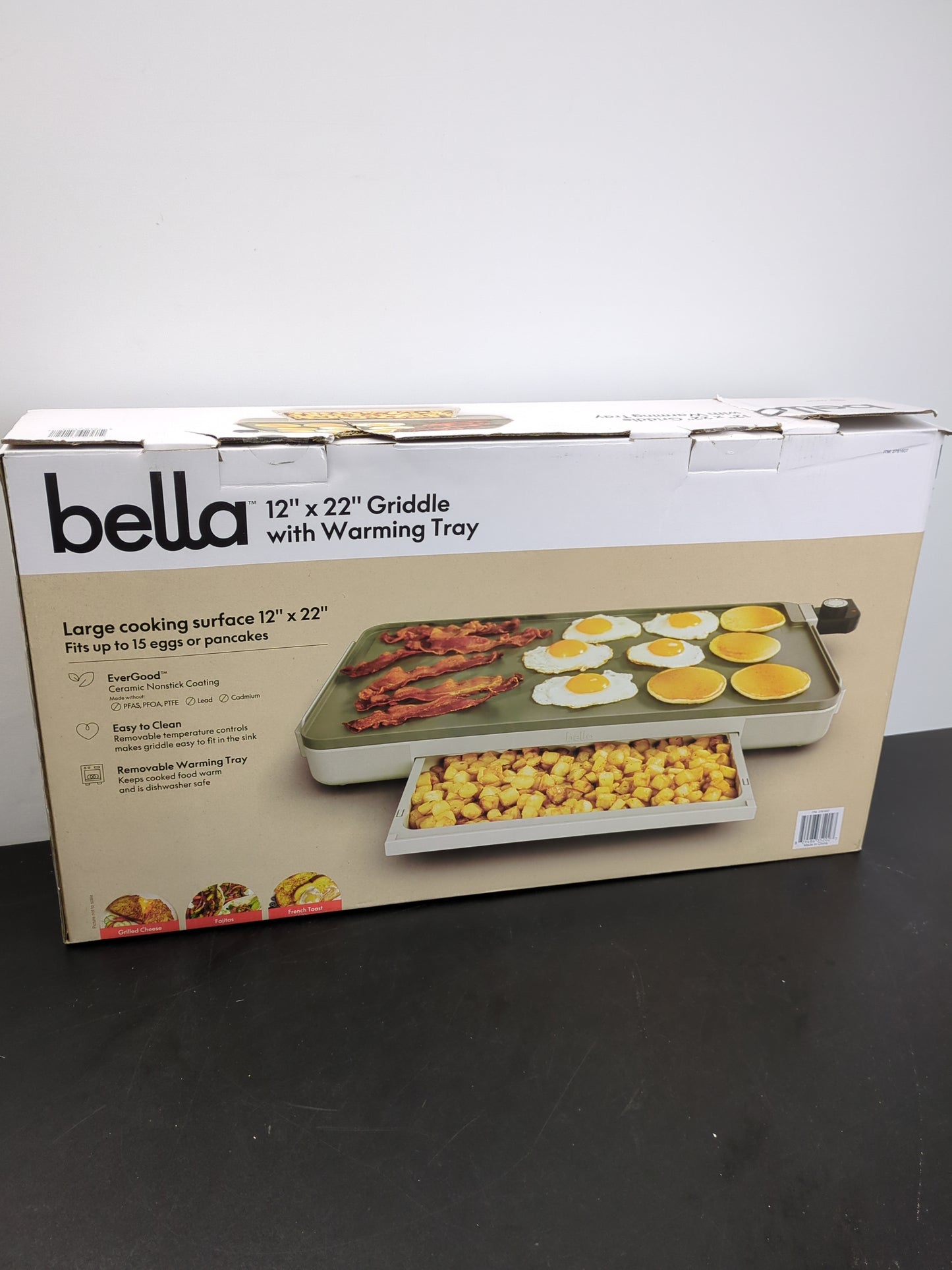 BELLA XL GRIDDLE - Retail $39