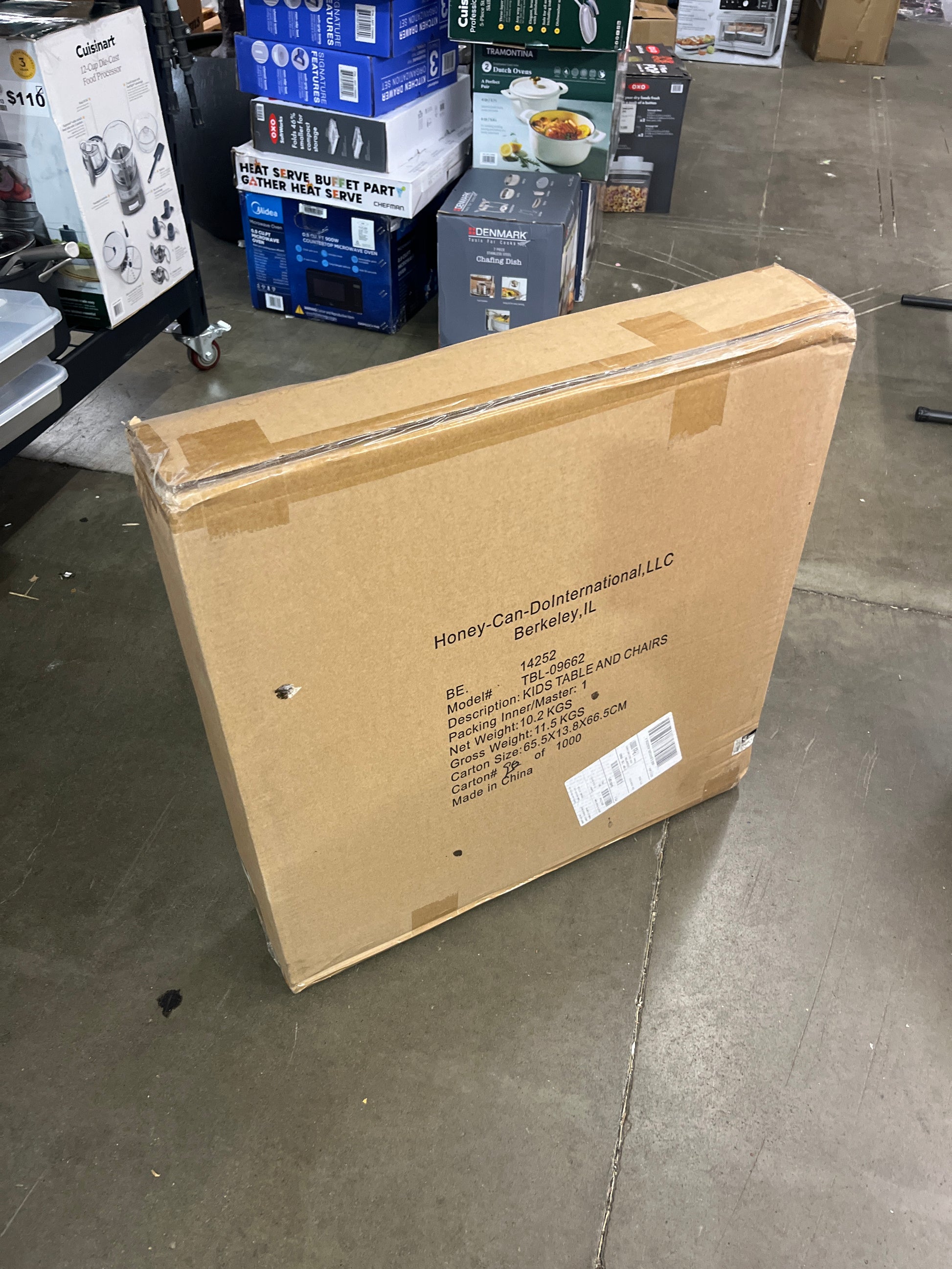 Honey-Can-Do Kids Table and Chairs TBL-09662 Natural - Retail $108