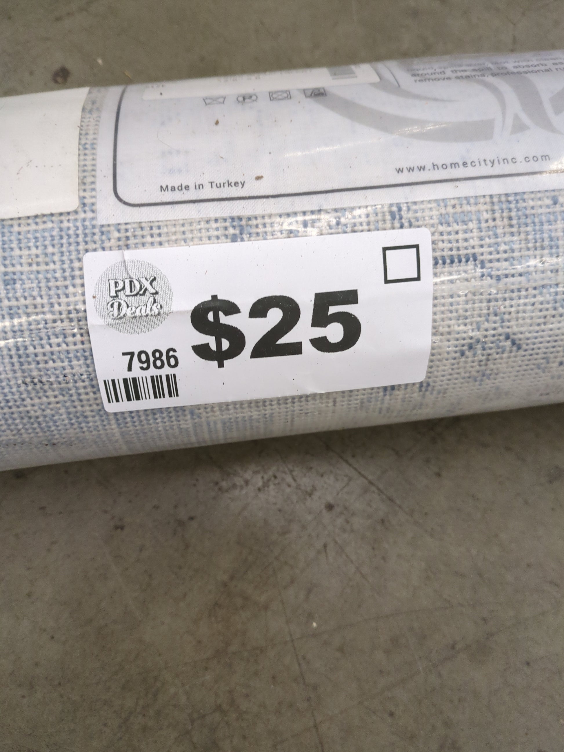 Superior Indoor Runner Rug, Cotton Backing, Vintage Medallion Rugs for Living Room, Kitchen Floors, Dining, Bedroom, Entryway, Modern Farmhouse Home Decor, Kailani Collection, 2' 7" x 8', Blue/Cream - Retail $16