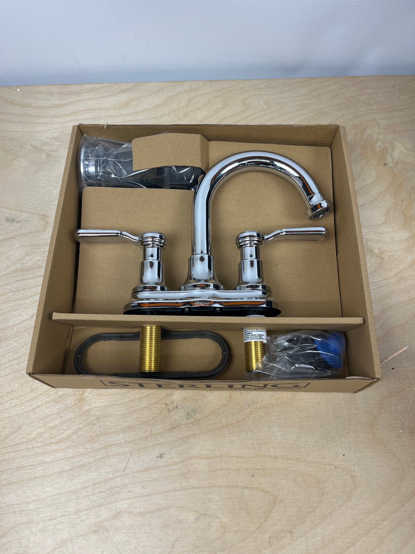 NEW - KOHLER Ludington Chrome Centerset Bathroom Sink Faucet