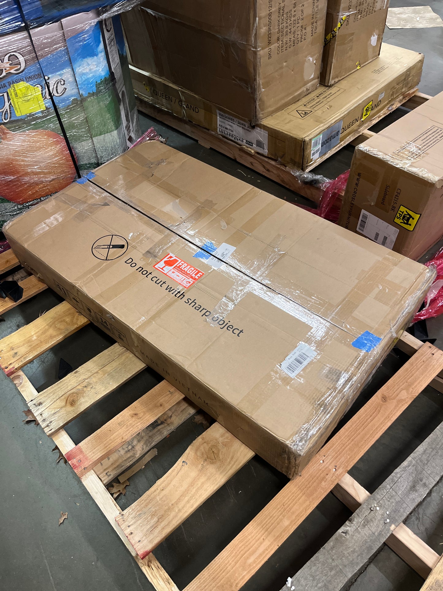 DWVO Wooden Makeup Vanity Desk Set with XL LED Mirror and Power Outlets, 11-Drawer Dressing Table with Storage Bench and Magnifying Glass for Bedroom, Pearl White - Retail $299