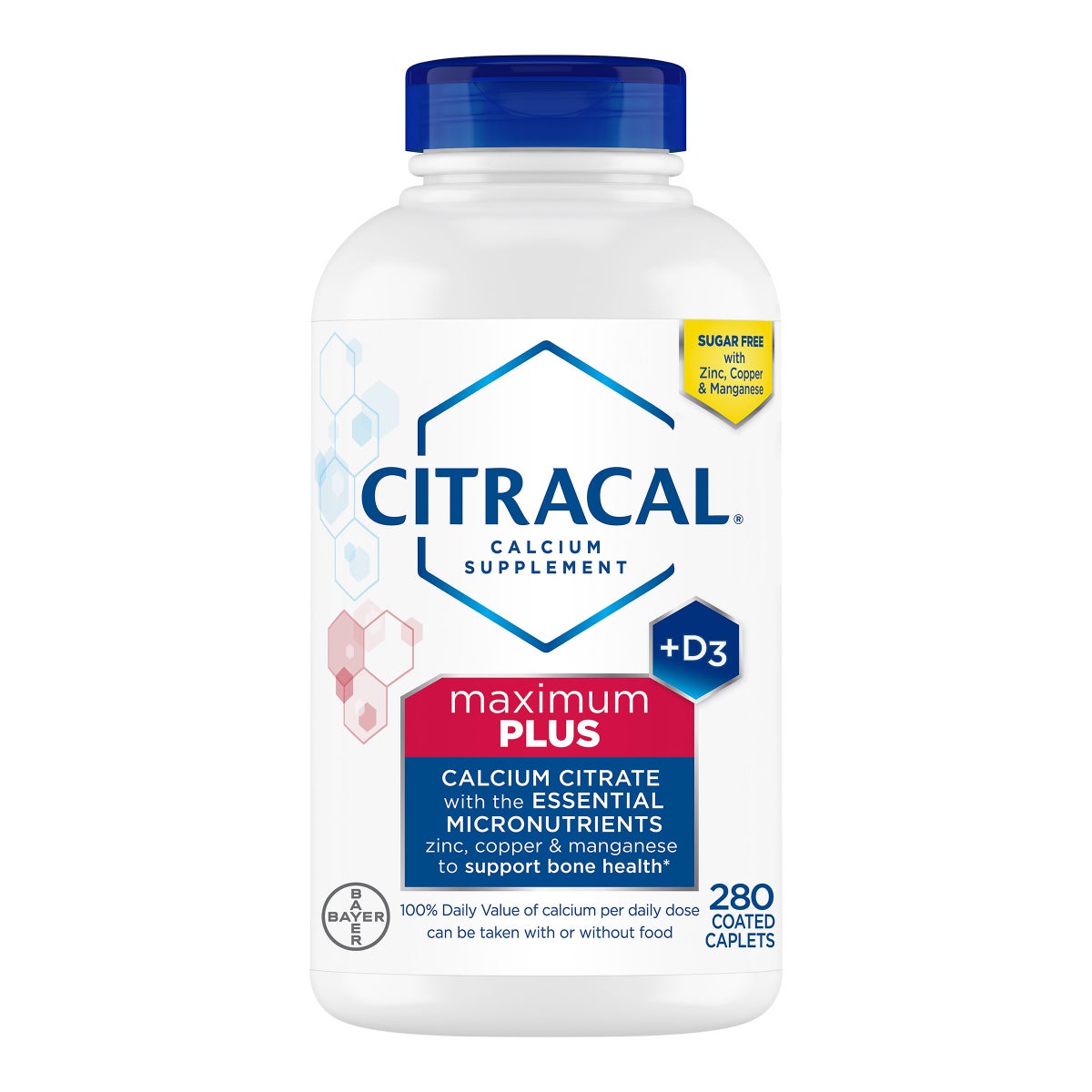 NEW - Citracal Maximum Plus Calcium Citrate + D3, 280 Caplets