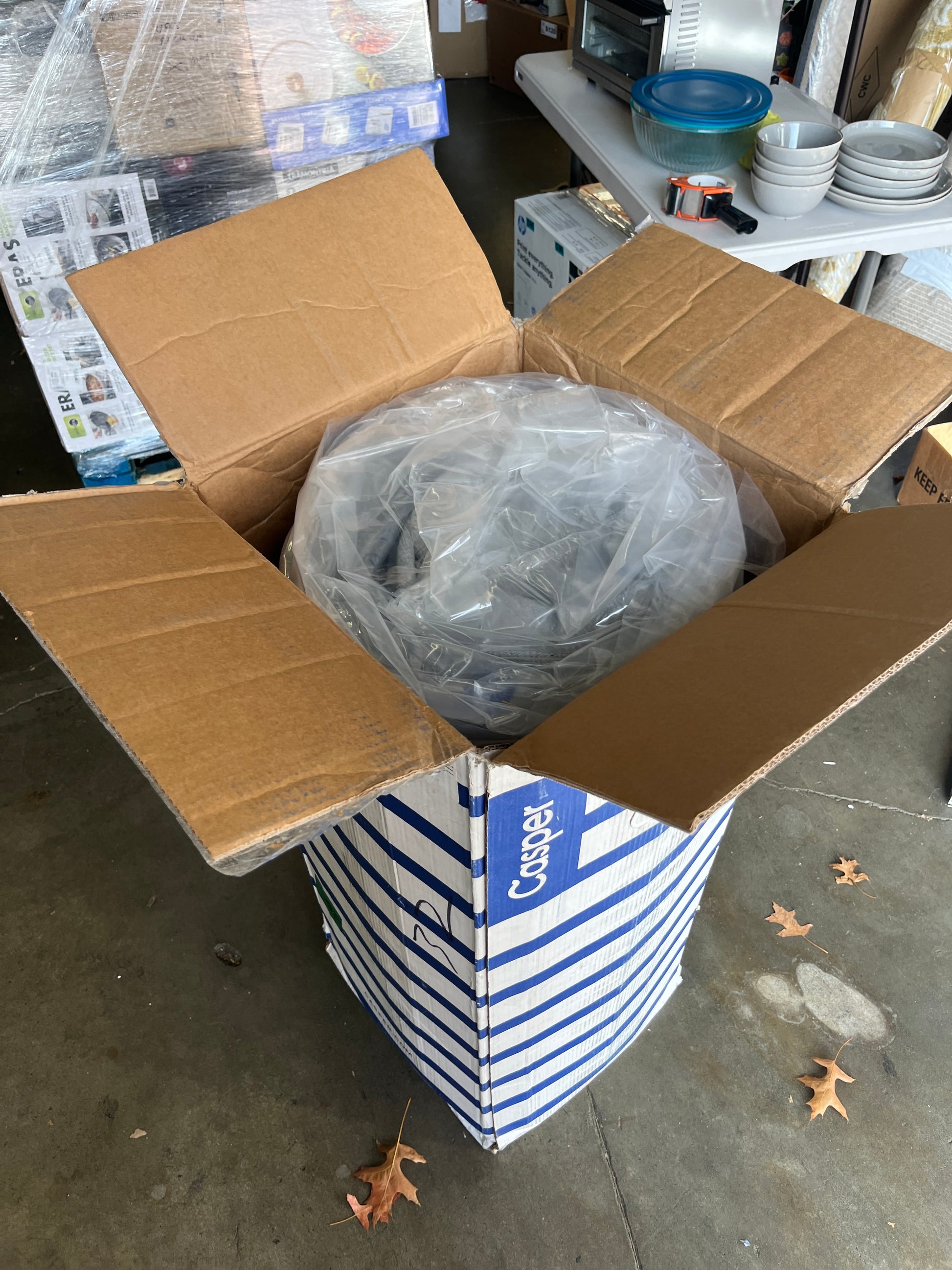 Casper Sleep Element Mattress, Full Size - Memory Foam + Support - 100-Night Trial - Medium Firm CertiPUR-US Mattress, Grey - Retail $545