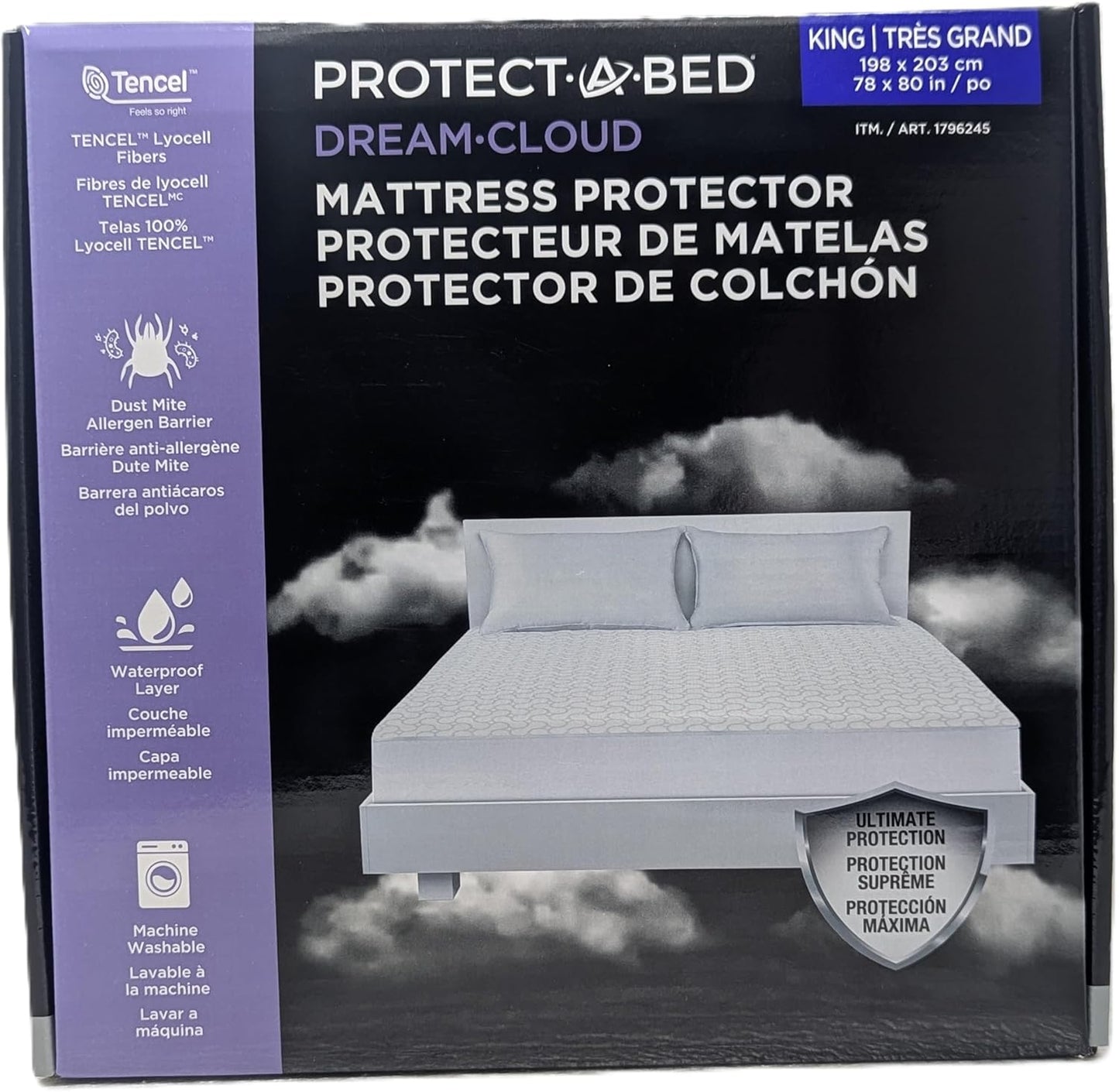 KING - Protect-A-Bed Mattress Protector – Waterproof, Breathable, Tencel Lyocell Top