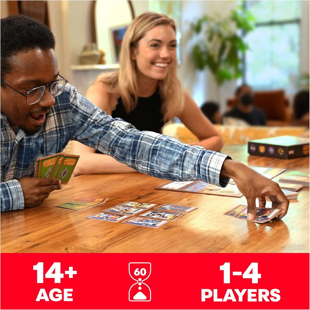 Spin Master Games, Marvel Comic Hunters, Comic Collecting Strategy Card Game for Fans of Marvel Rivals & Action Movies, 1-4 Players, for Ages 14 & Up