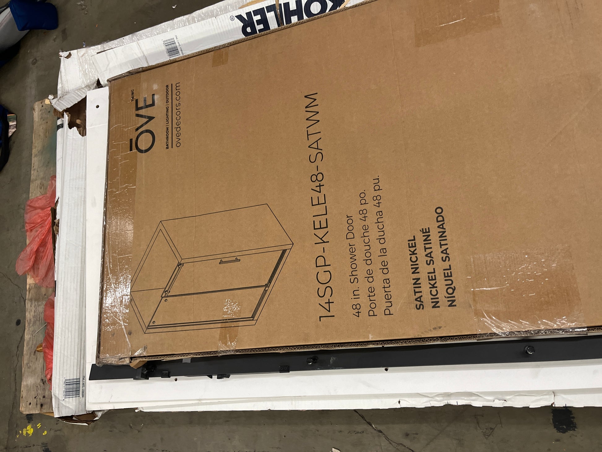 KELSEY 48" SATIN NICKEL - Retail $529