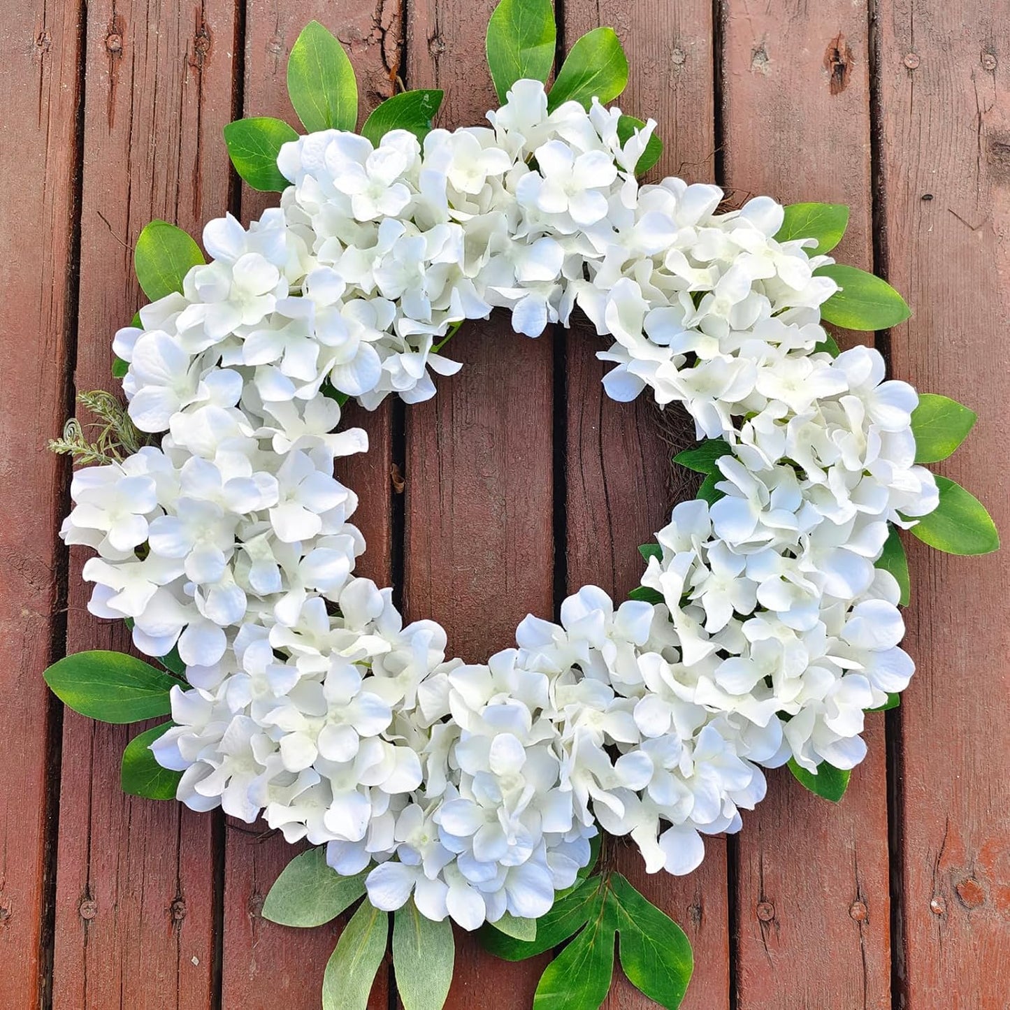 20 Pcs White Hydrangea Artificial Flowers Bulk, Faux Hydrangea Flowers Heads