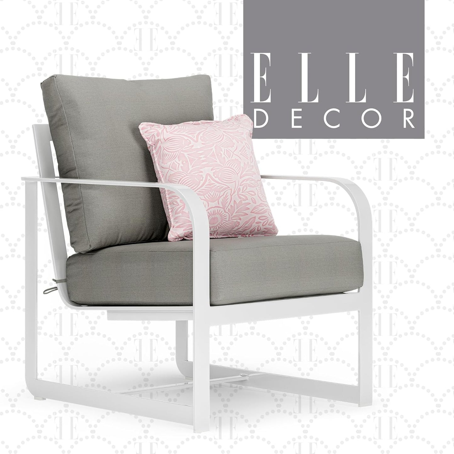 Elle Decor Modern Outdoor Patio Modular Furniture Collection, Arm Chair