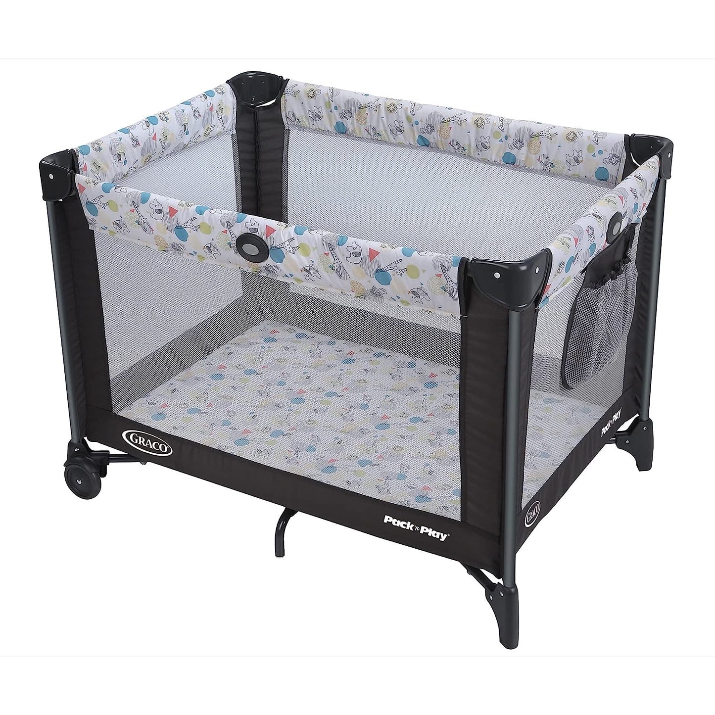 NEW - Graco Pack and Play Portable Playard, Push Button Compact Fold, Carnival - Retail $69