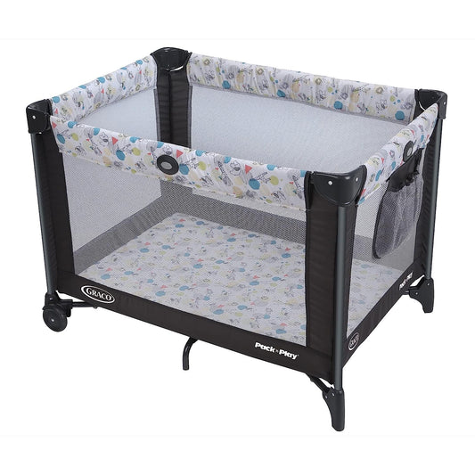 NEW - Graco Pack and Play Portable Playard, Push Button Compact Fold, Carnival - Retail $69
