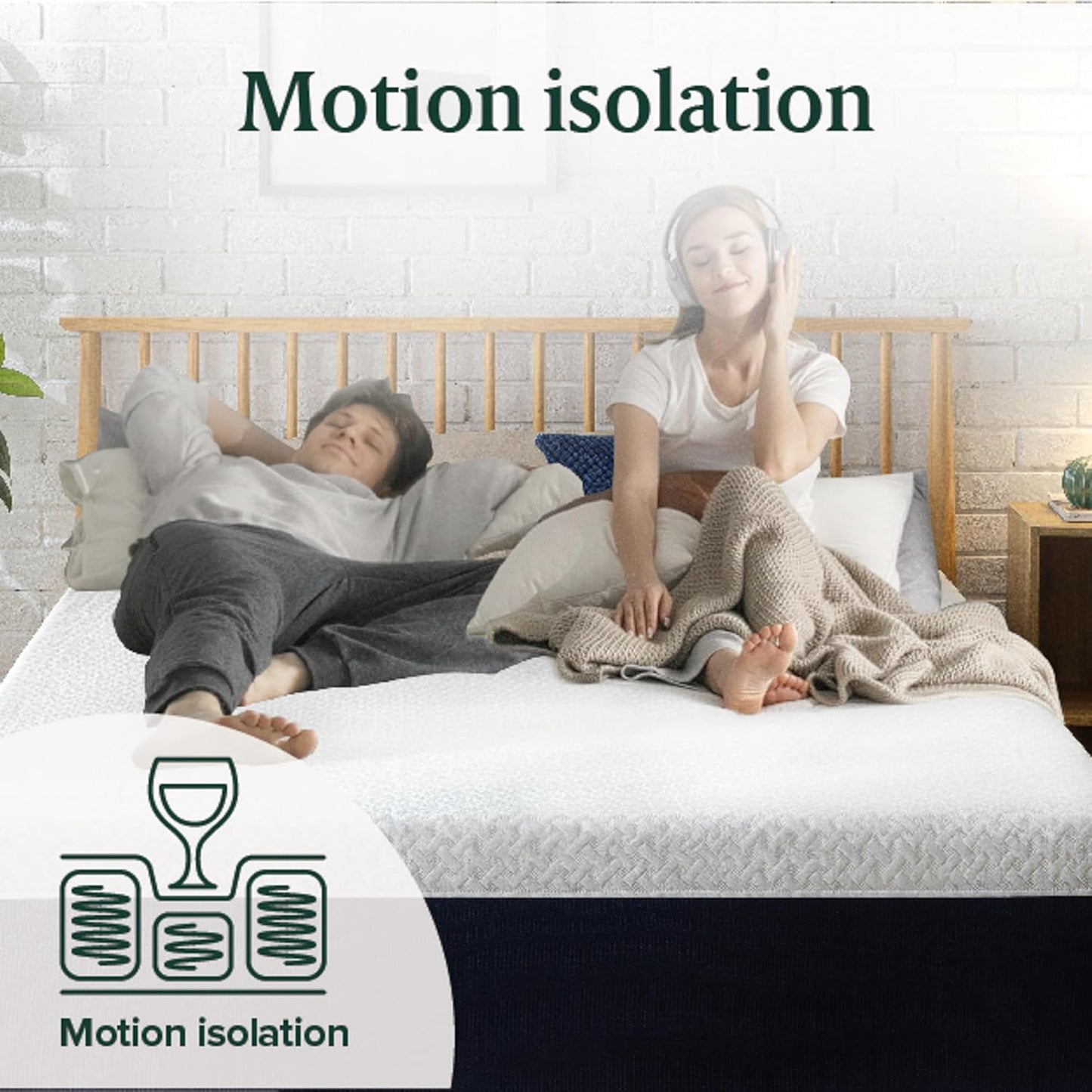 NEW - ZINUS 12 QUEEN Inch Cooling Comfort Hybrid Mattress, Medium Firm Feel, Motion Isolation - Retail $335