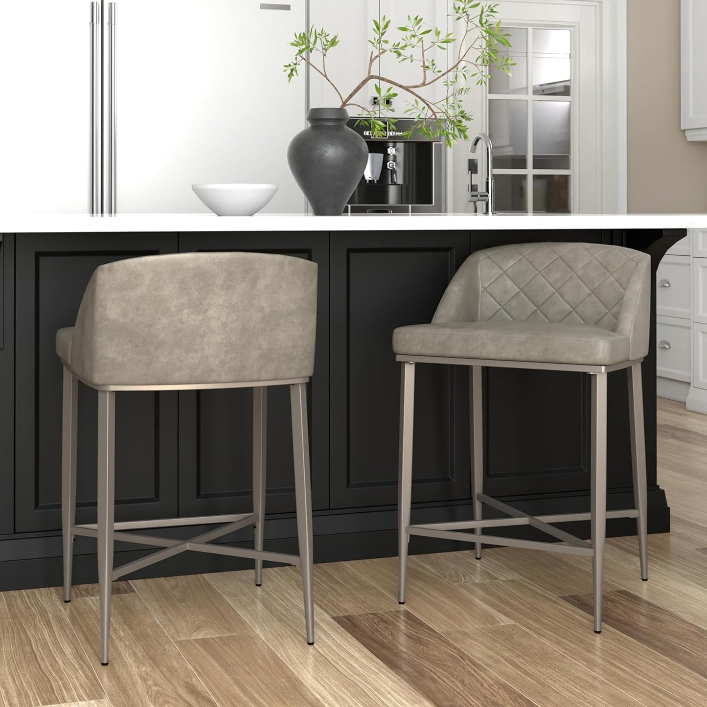 NEW - Hillsdale Furniture Phoenix Counter Height Stool (Set of 2), Gray - Retail $92