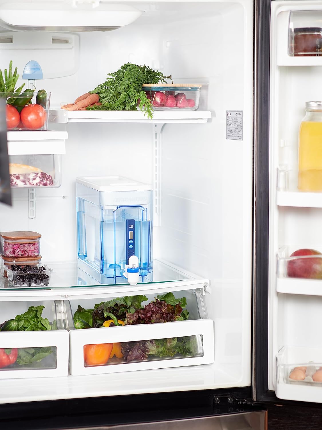 NEW - ZeroWater 32-Cup Ready-Read 5-Stage Water Filter Dispenser with Instant Read Out - 0 TDS for Improved Tap Water Taste - IAPMO Certified to Reduce Lead, Chromium, and PFOA/PFOS