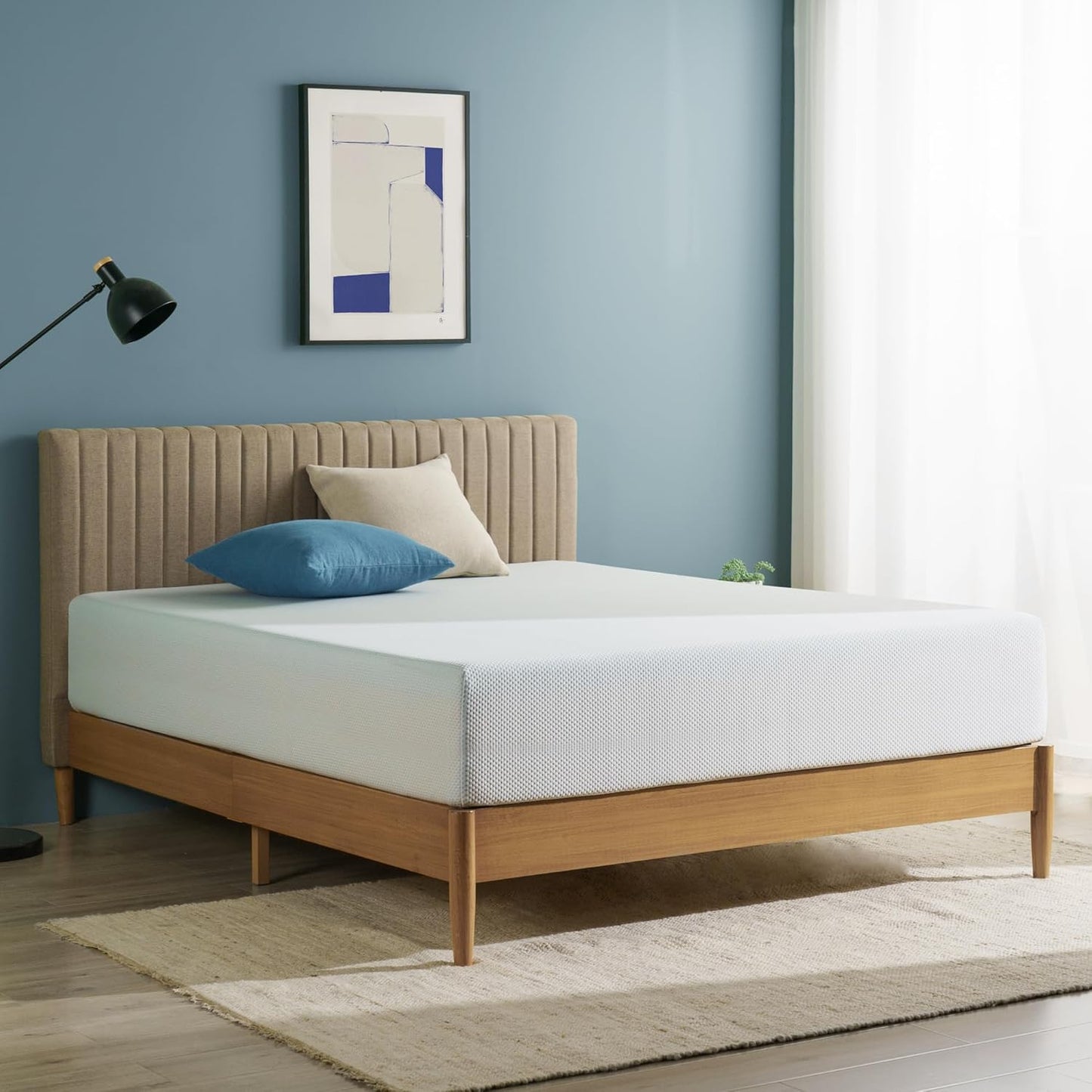 NEW - Zinus QUEEN 12 Inch Green Tea Cooling Memory Foam Mattress, Fiberglass Free, Medium Firmness, Cooling Gel Foam, Certified Safe Foams & Fabric, Mattress in A Box - Retail $315