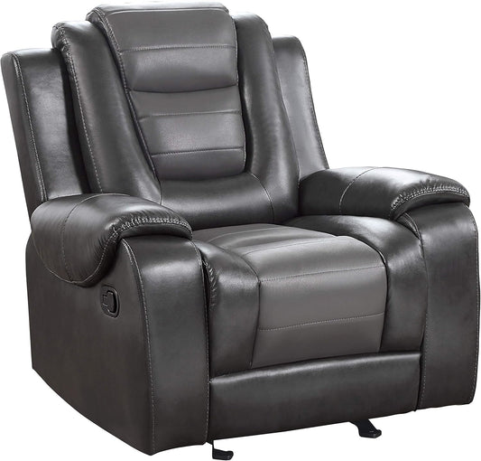 Lexicon Matteo Glider Recliner, Two-Tone Gray - Retail $421