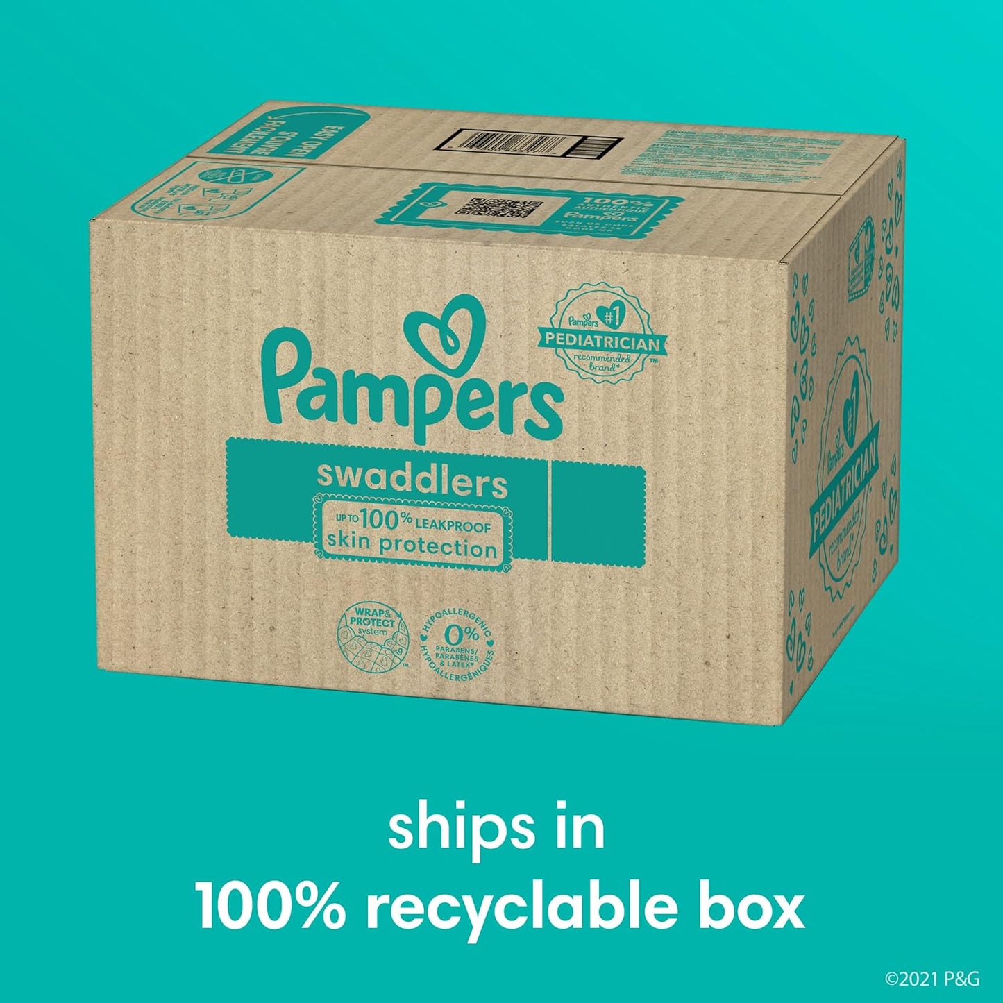 Pampers Baby Diapers - Swaddlers - Size 0, 140 Count, Ultra Absorbent Disposable Newborn Diaper - Retail $45