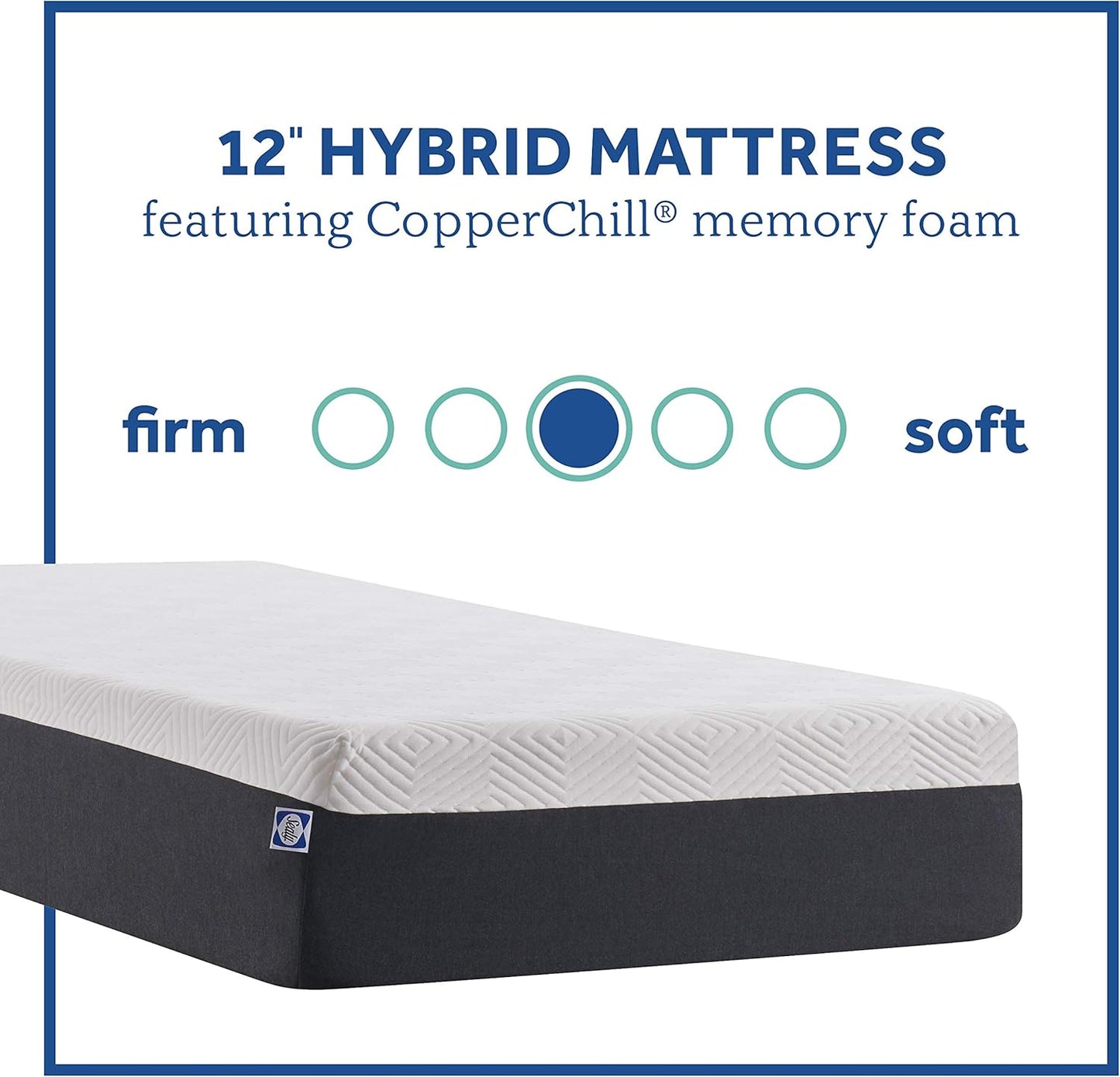 NEW - Sealy QUEEN 12 in - Hybrid Bed in a Box - 12 Inch, Medium Feel, Queen Size, CopperChill Technology, CertiPur-US Certified - Retail $732