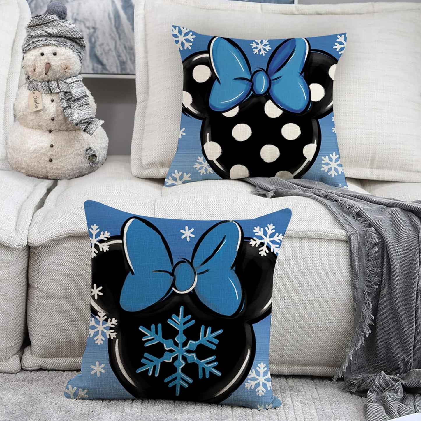 Winter Decorative Throw Pillow Covers - 20 x 20, Set of 4