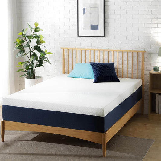 NEW - ZINUS TWIN 10 Inch Cooling Comfort Hybrid Mattress [New Version], Twin, Fiberglass Free, Medium Firm Feel, Motion Isolation, Certified Safe Foams & Fabric, Mattress in A Box - Retail $205