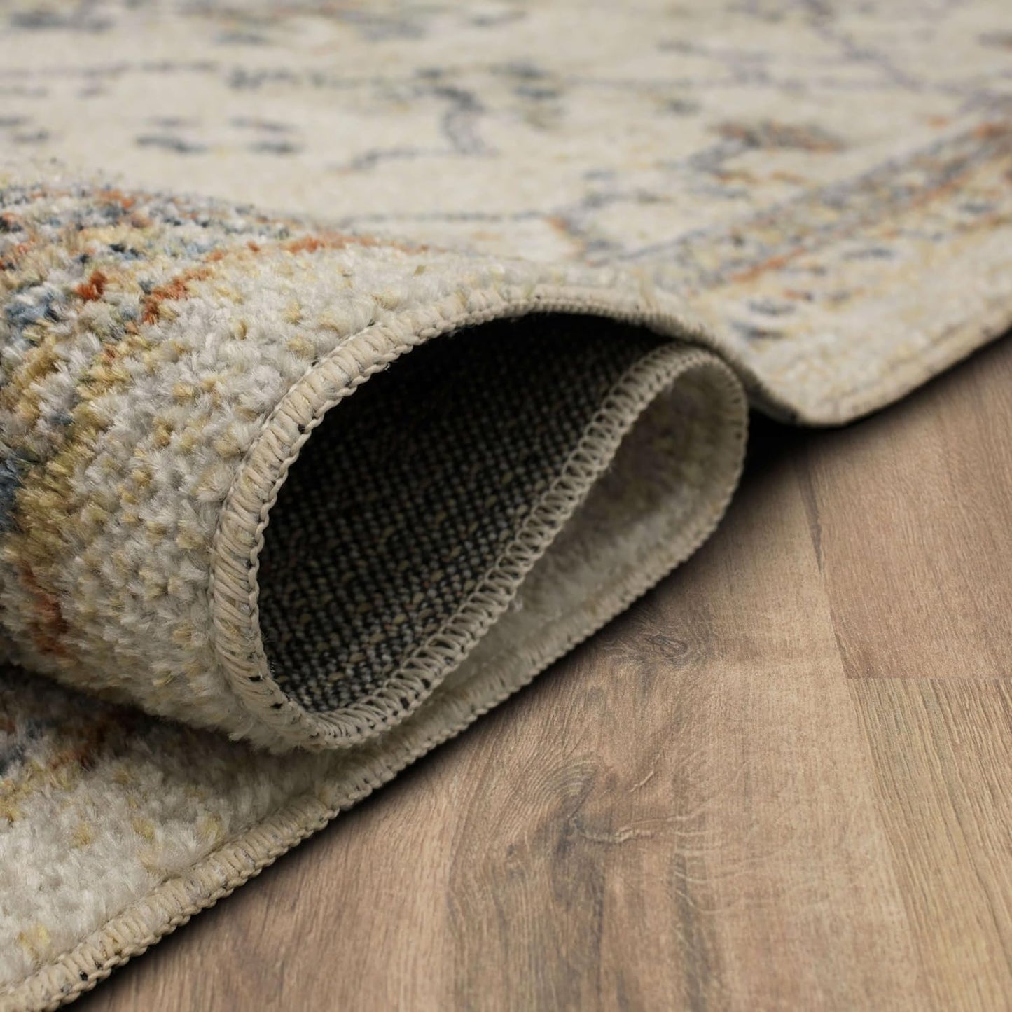 Mohawk Home Garrett Floral Ornamental Cream 5' 3" x 8' Area Rug Perfect for Living Room, Dining Room, Office - Retail $48