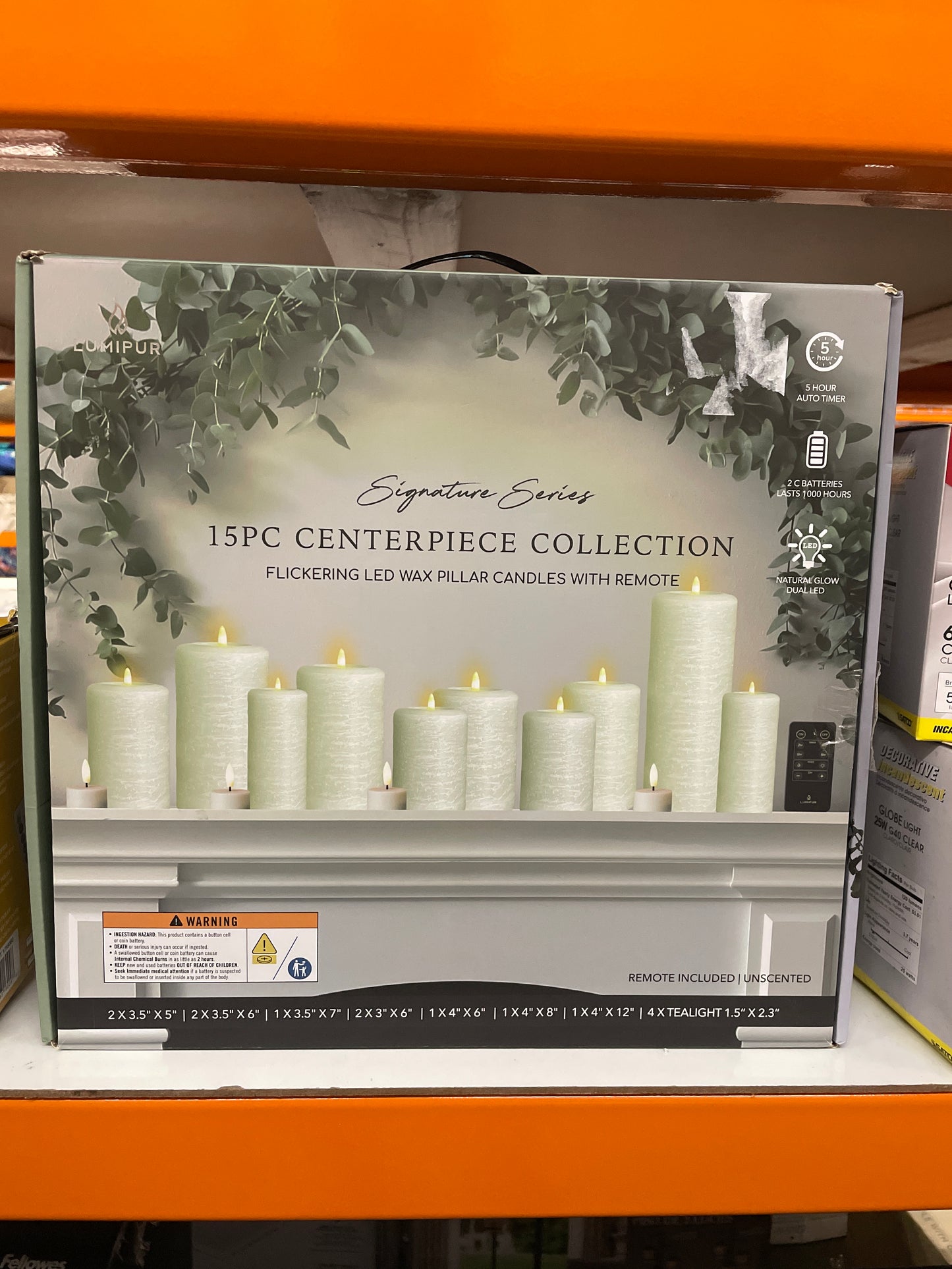Signature 15 Piece Flameless Candle Centerpiece Collection