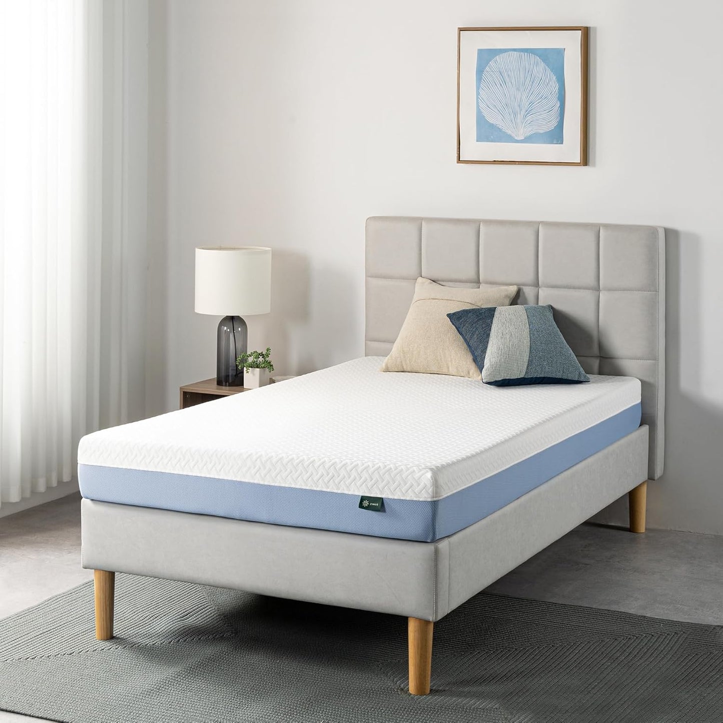 NEW - ZINUS 6 Inch TWIN Cooling Essential Memory Foam Mattress [New Version], Twin, Fiberglass Free, Medium Feel, Cooling Airflow Memory Foam, Certified Safe Foams & Fabric