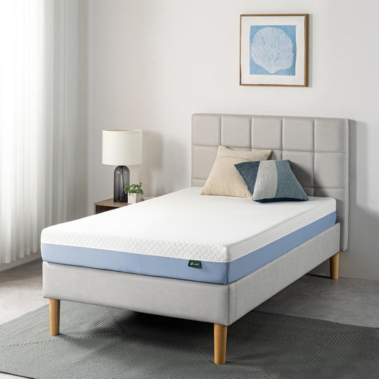 NEW - ZINUS 6 Inch TWIN Cooling Essential Memory Foam Mattress [New Version], Twin, Fiberglass Free, Medium Feel, Cooling Airflow Memory Foam, Certified Safe Foams & Fabric
