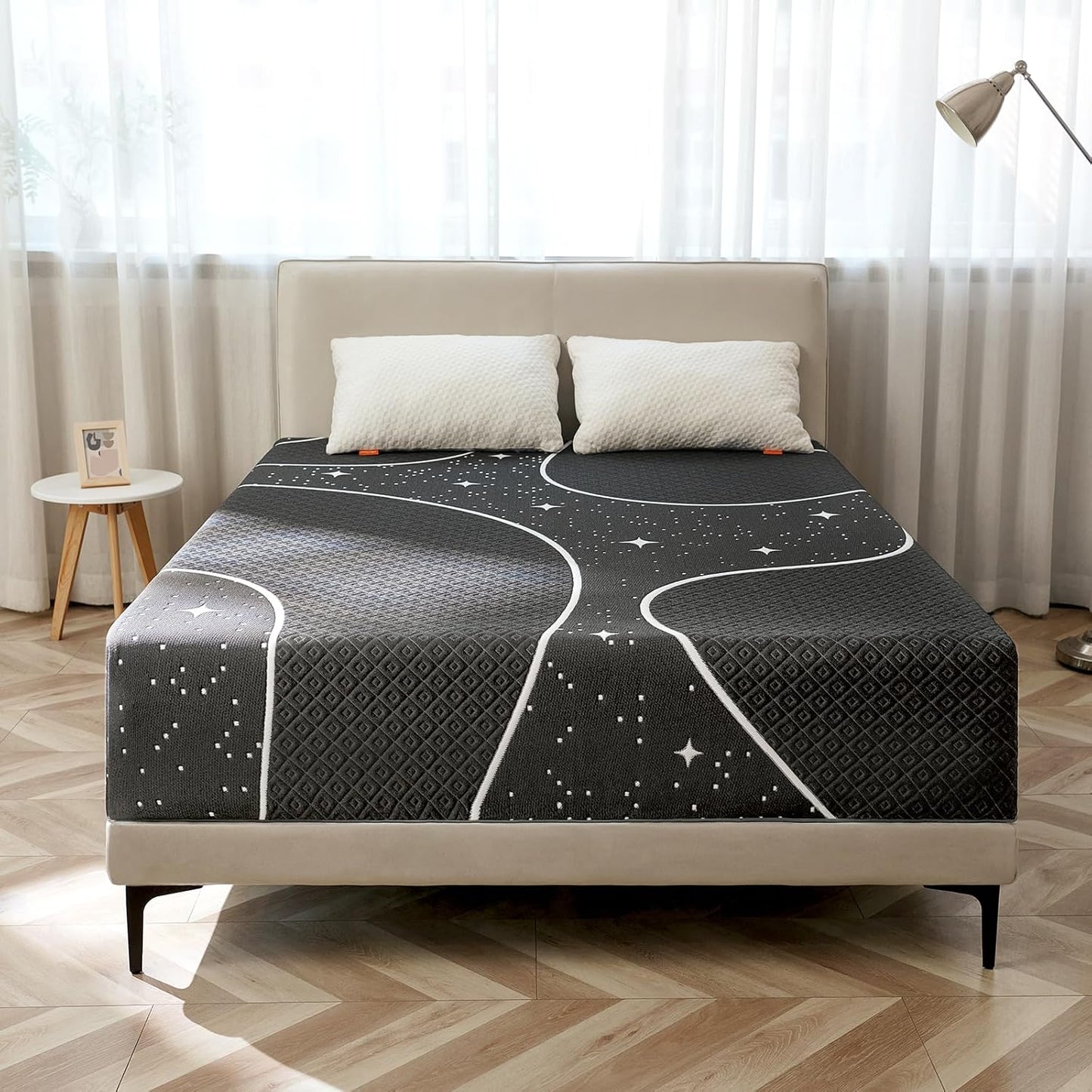 NEW - Sweetnight QUEEN Size, 12 Inch Memory Foam Mattress for Pressure Relief & Motion Isolation, Queen Mattress in a Box, Starry Night - Retail $356