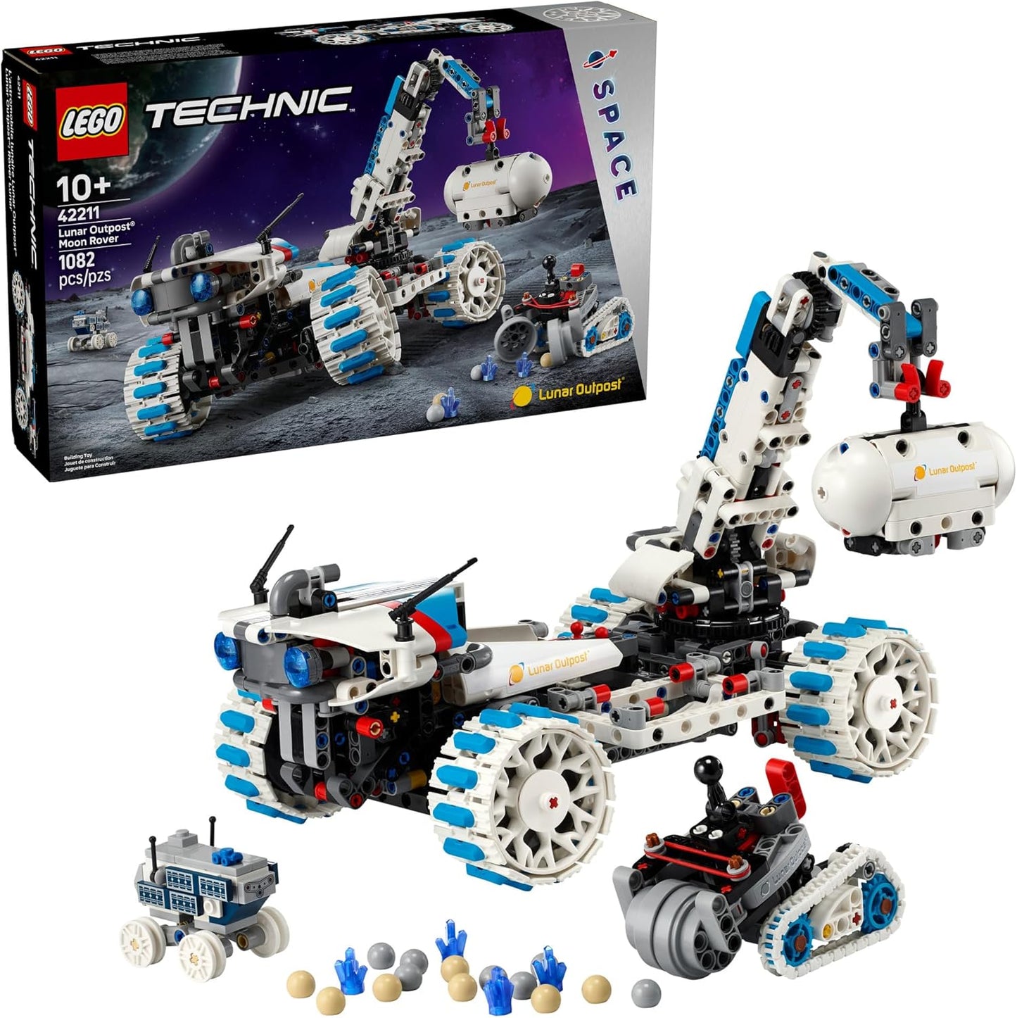 LEGO Technic Lunar Outpost Moon Rover Space Vehicle Building Toy