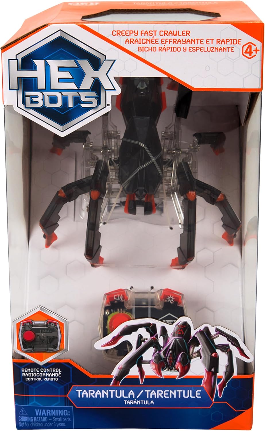HEX BOTS Remote Control Tarantula, Rechargeable Robot Spider Toys for Kids, Adjustable Robotic Tarantula Spider, Robot Toys for Boys & Girls Ages 6 & Up