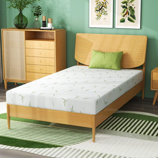 NEW - wOod-it Twin Mattress, 8 inch Twin Size Memory Foam Mattresses in a Box Cooling Gel Mattress for Kids Bunk Trundle Bed Daybed, Medium Firm - Retail $149