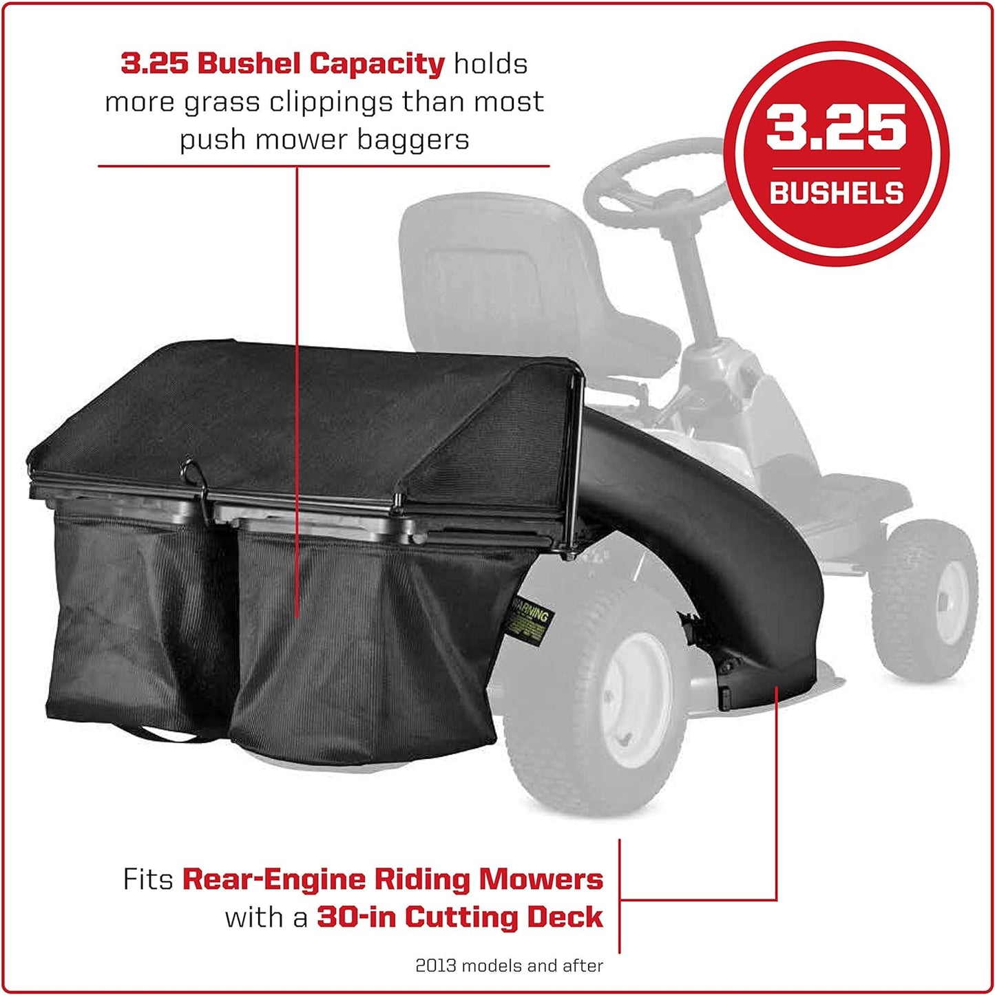 NEW - Arnold 19A30014OEM2-Bin 30-Inch Mini Rider Bagger for 2013 and After - Retail $349