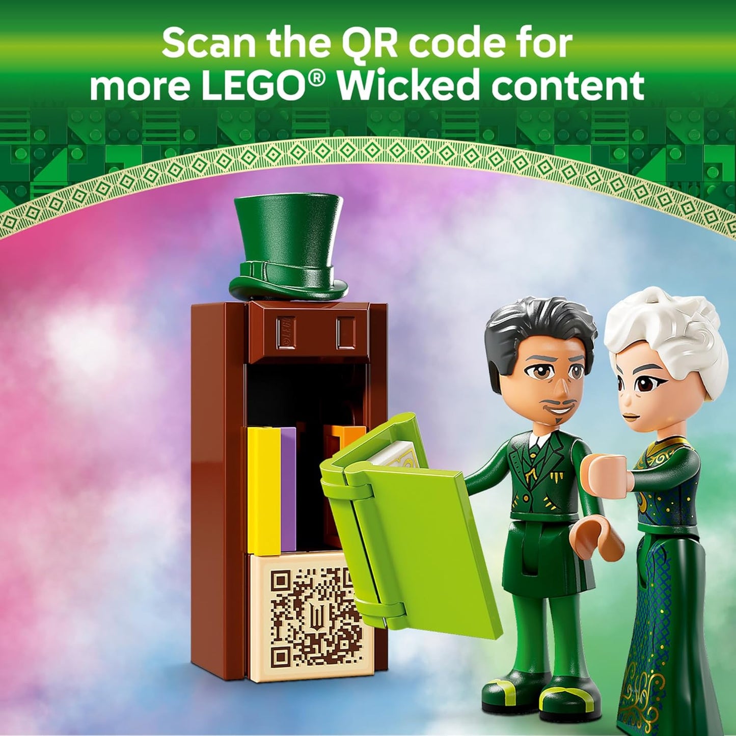 LEGO Wicked Welcome to Emerald City Building Toy - Wicked Toy for Kids, Ages 9+ - Gift for Girls and Boys with Tower Model, Glinda, & Elphaba Minidolls - 75684