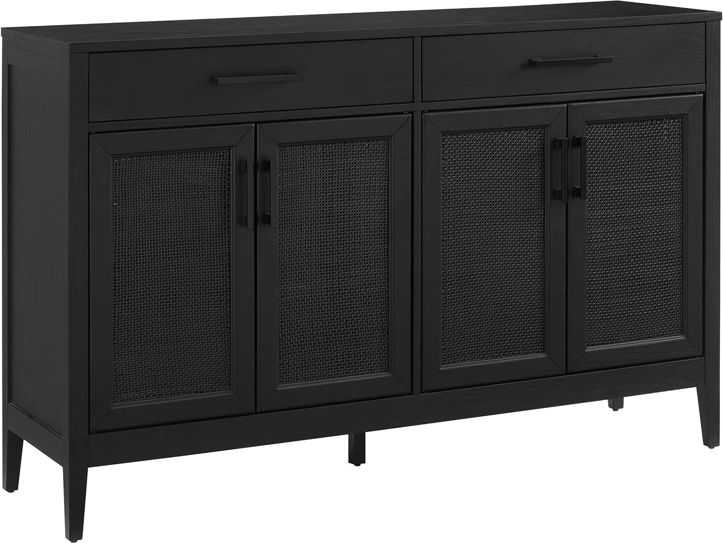 NEW - Crosley Furniture Milo Modern Sideboard Buffet Cabinet with Storage Cabinets and Drawers, Kitchen, Dining, Black - Retail $389