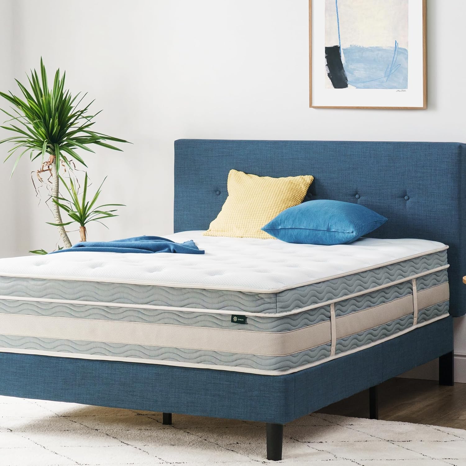 BOLOGNA #16中田英寿　XL NEW - ZINUS QUEEN 14 Inch Cooling Comfort Support Hybrid Mattress