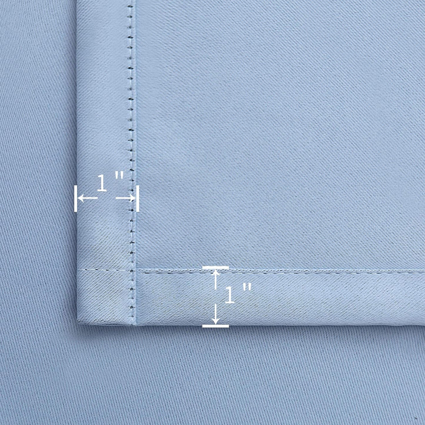 BGment Rod Pocket and Back Tab Curtains for Bedroom - Thermal Insulated Room Darkening Curtains for Living Room, 2 Window Curtain Panels (38 x 45 Inch, Spa Blue)