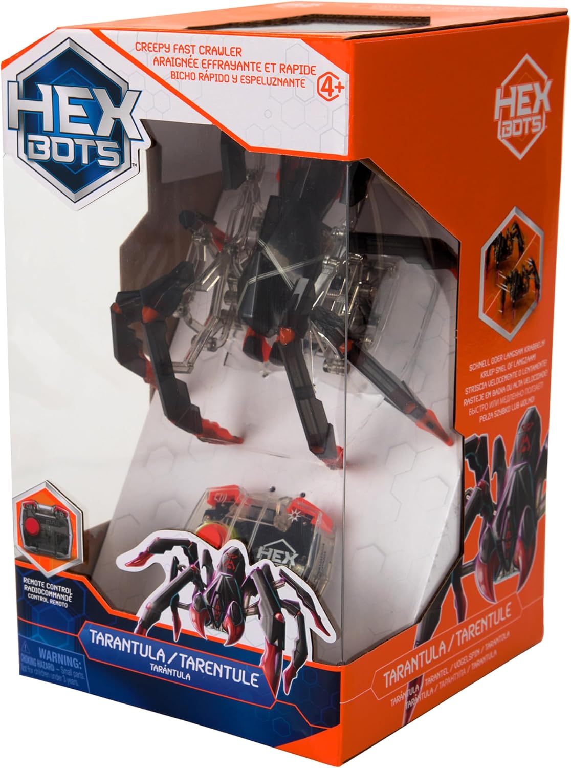 HEX BOTS Remote Control Tarantula, Rechargeable Robot Spider Toys for Kids, Adjustable Robotic Tarantula Spider, Robot Toys for Boys & Girls Ages 6 & Up
