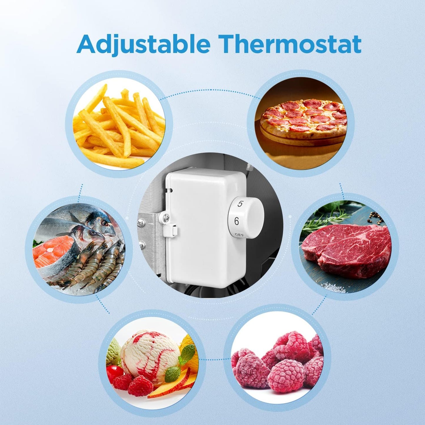 NEW - Midea MRU03M2ABB Upright Freezer Large Black, 3.0 Cubic Feet - Retail $224