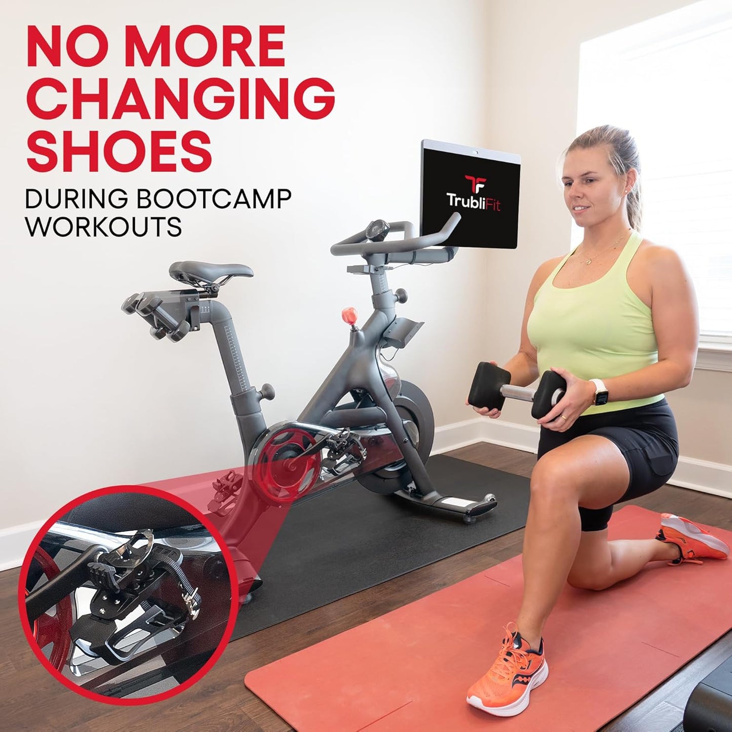 Dual Function Toe Cages for Peloton Bike - Convert Peloton Pedals to Two Sided Toe Cages - Ride with Sneakers or Peloton Shoes - Accessory for Peloton Bike - Fits All Peloton Bikes