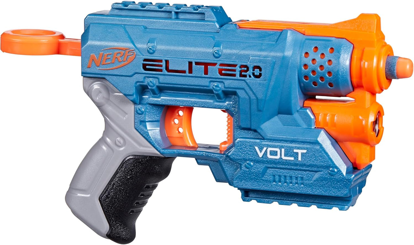 Nerf Elite 2.0 Volt SD-1 Blaster, 6 Official Nerf Darts, 2 Tactical Rails to Customize for Battle, Christmas Stocking Stuffers for Kids Ages 8 and Up