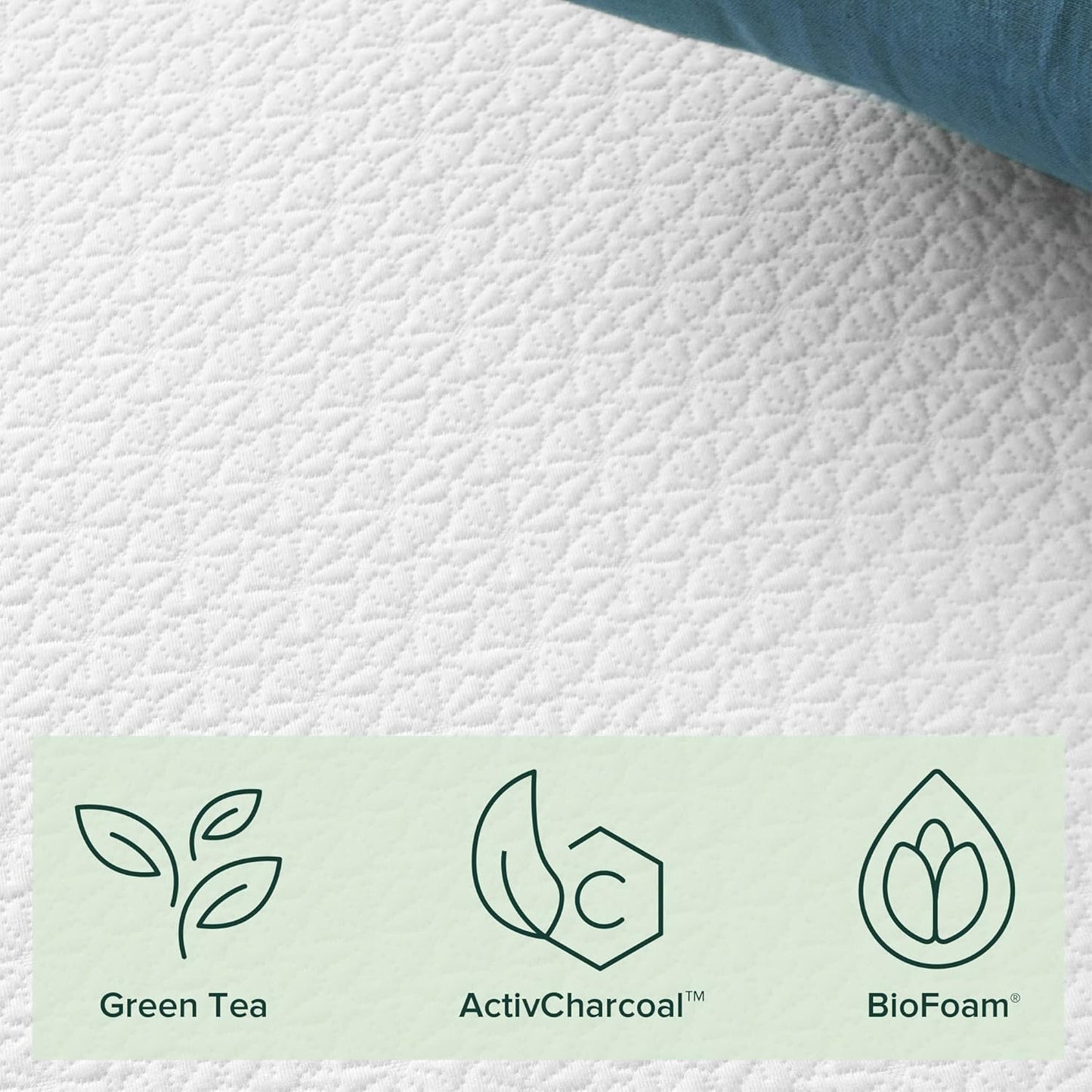 NEW - ZINUS QUEEN 8 Inch Green Tea ActivFresh(R) Memory Foam Mattress, Queen, Mattress in A Box with Compact WONDERBOX Packaging, CertiPUR-US Certified - Retail $275