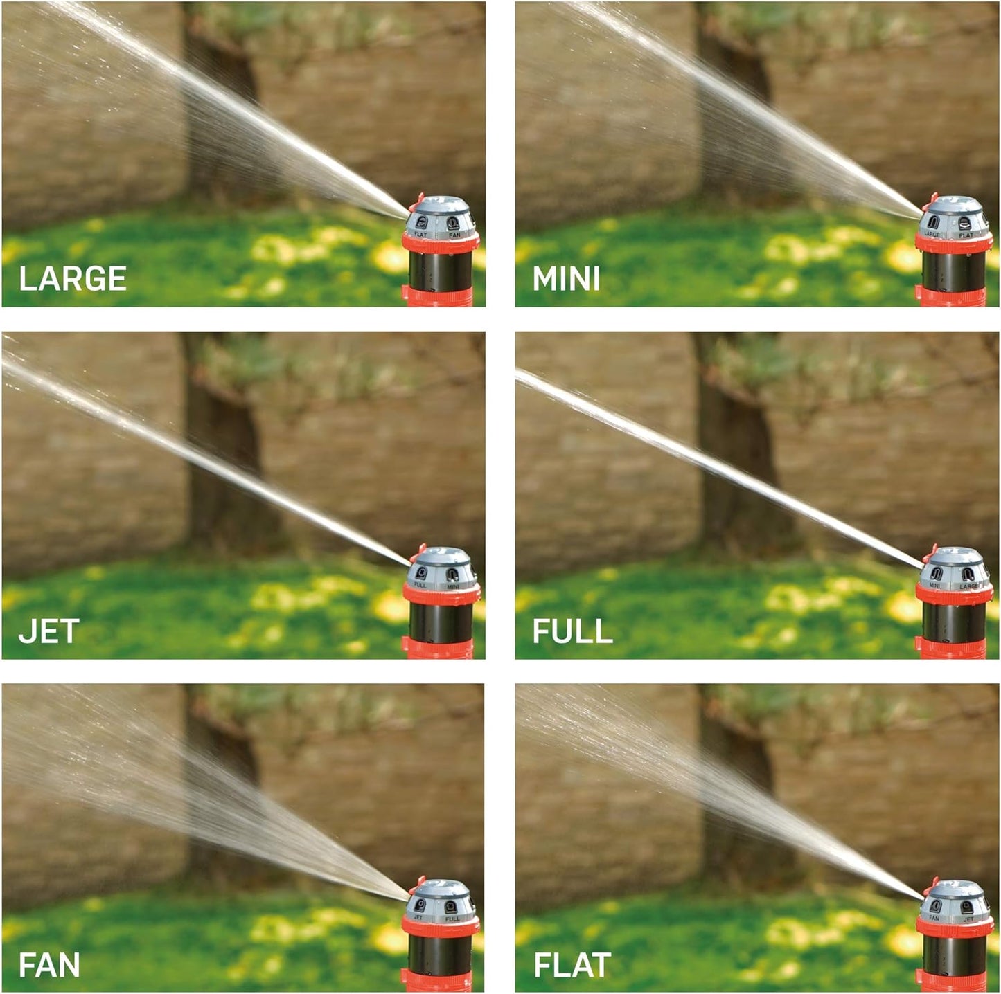 NEW - Eden 96122 Metal Adjustable 6-Pattern Mobile Rotary Gear Drive Garden Sprinkler for Yard W/Quick Connect Starter Set, Waters up to 80 ft. in Diameter - Retail $37