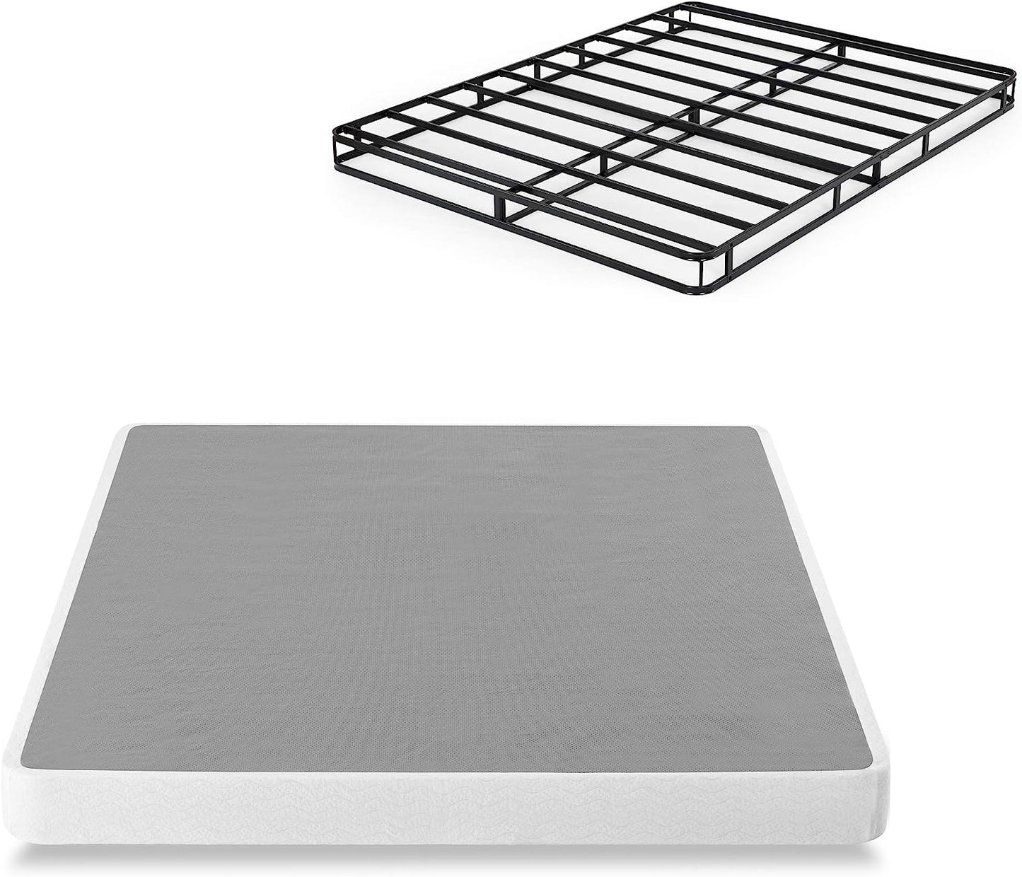Like NEW - ZINUS 5 Inch Metal Smart Box Spring, 700 lbs Mattress Foundation, Strong Frame, Easy Assembly, Queen - Retail $164